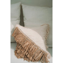 Afbeelding in Gallery-weergave laden, Katoenen Kussenhoes Raffia - Naturel Wit - 40x40