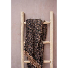 Afbeelding in Gallery-weergave laden, Luxe Handgeweven Katoenen Plaid - Zwart Koper