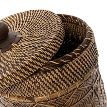 Afbeelding in Gallery-weergave laden, Handgeweven Rotan Mand