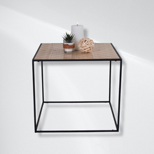 Afbeelding in Gallery-weergave laden, Industriële bijzettafel - Vierkante bijzettafel