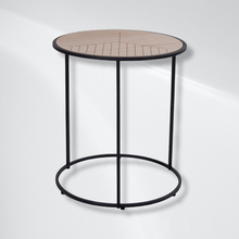 Afbeelding in Gallery-weergave laden, Industriële bijzettafel - Ronde bijzettafel