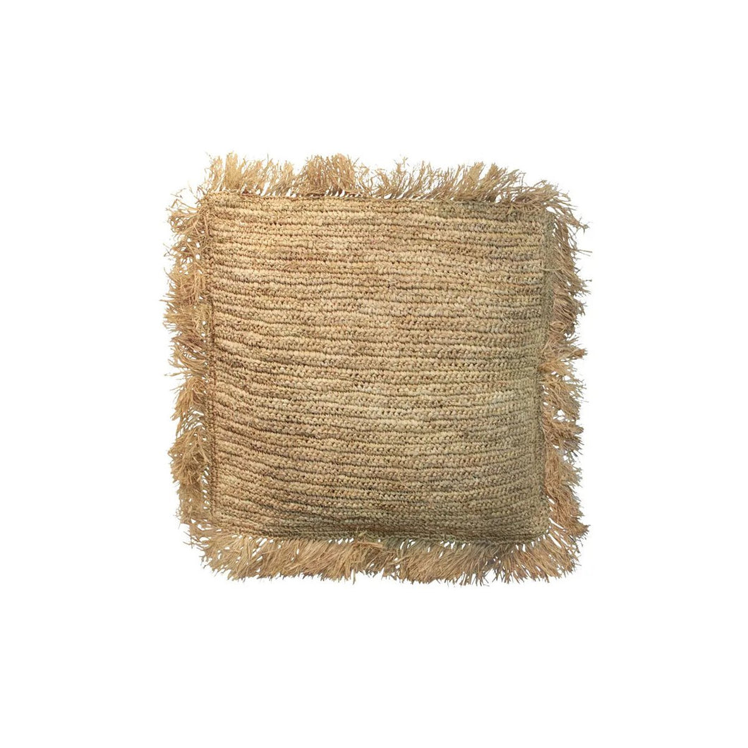 Kussenhoes Raffia Vierkant - Naturel - 40x40 cm