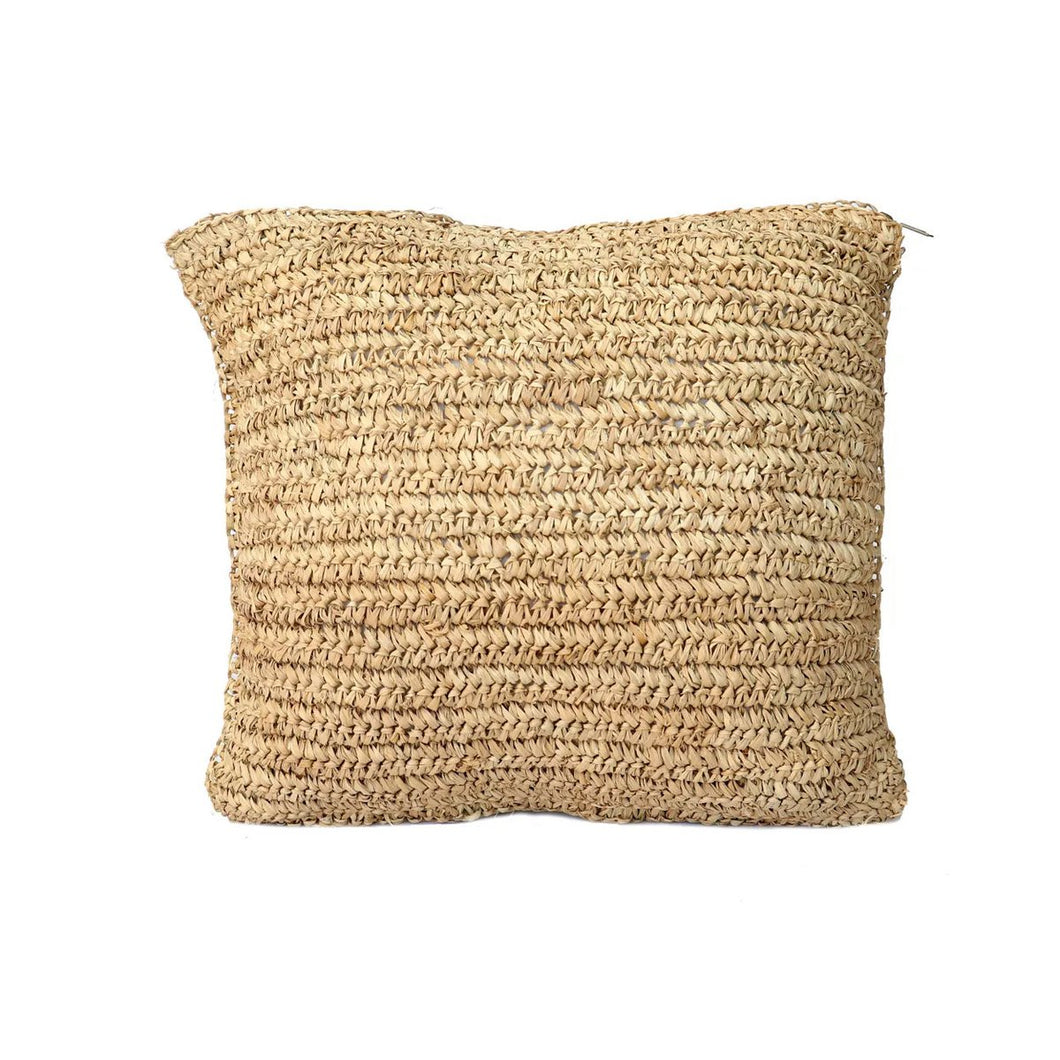 Kussenhoes Raffia Vierkant - Naturel - 40x40 cm