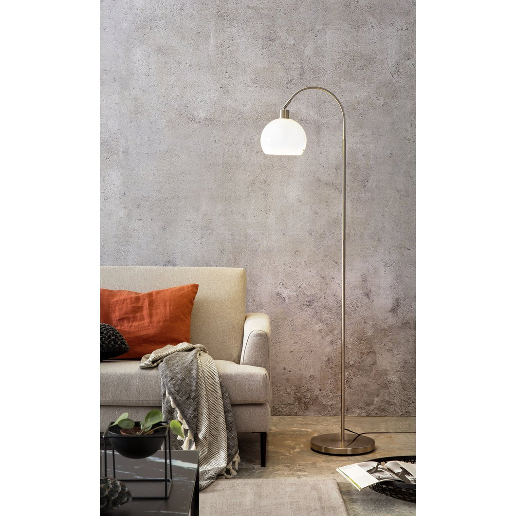 Moderne vloerlamp met kunststof kap