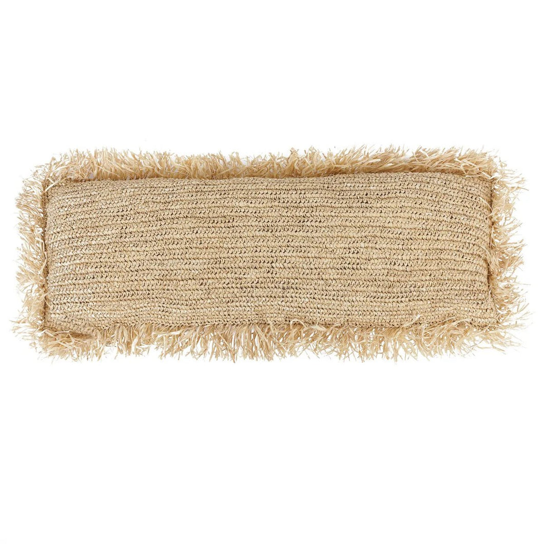 Kussenhoes Raffia Rechthoekig - Naturel - 35x100 cm