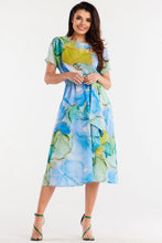 Afbeelding in Gallery-weergave laden, Chiffon jurk met verstelbare taille en ceintuur
