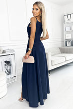 Afbeelding in Gallery-weergave laden, Elegante maxi lange jurk met split
