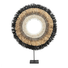 Afbeelding in Gallery-weergave laden, The Mojo Raffia Op Stand - Naturel Zwart - L
