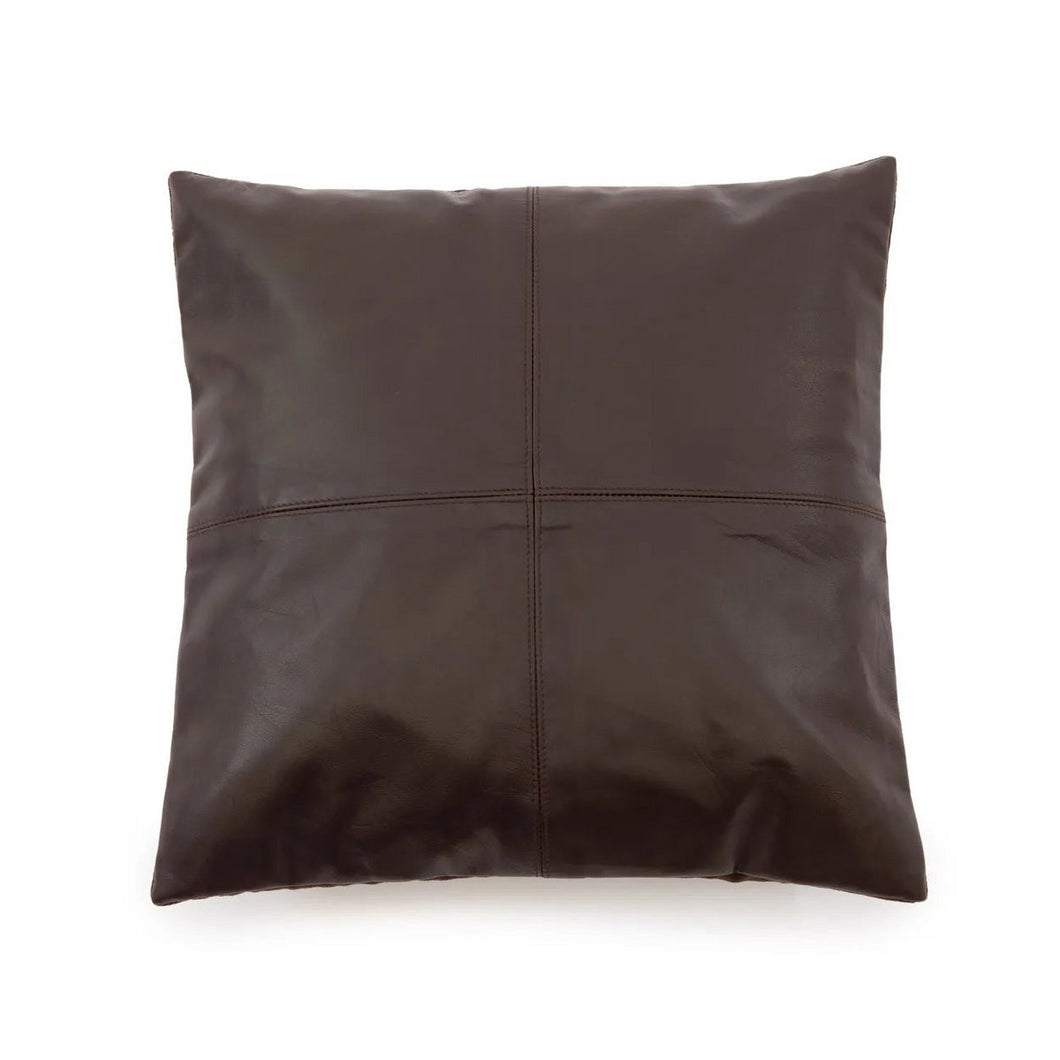 Leren Kussenhoes - Choco - 40x40 cm